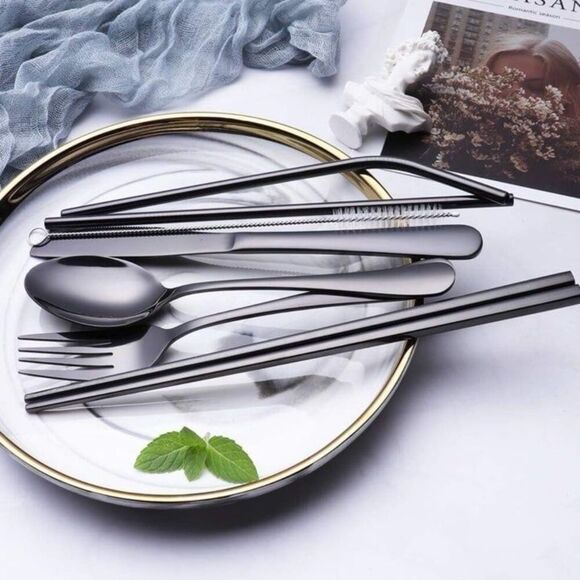 Portable Stainless Steel Flatware Set - Picture 5 of 5